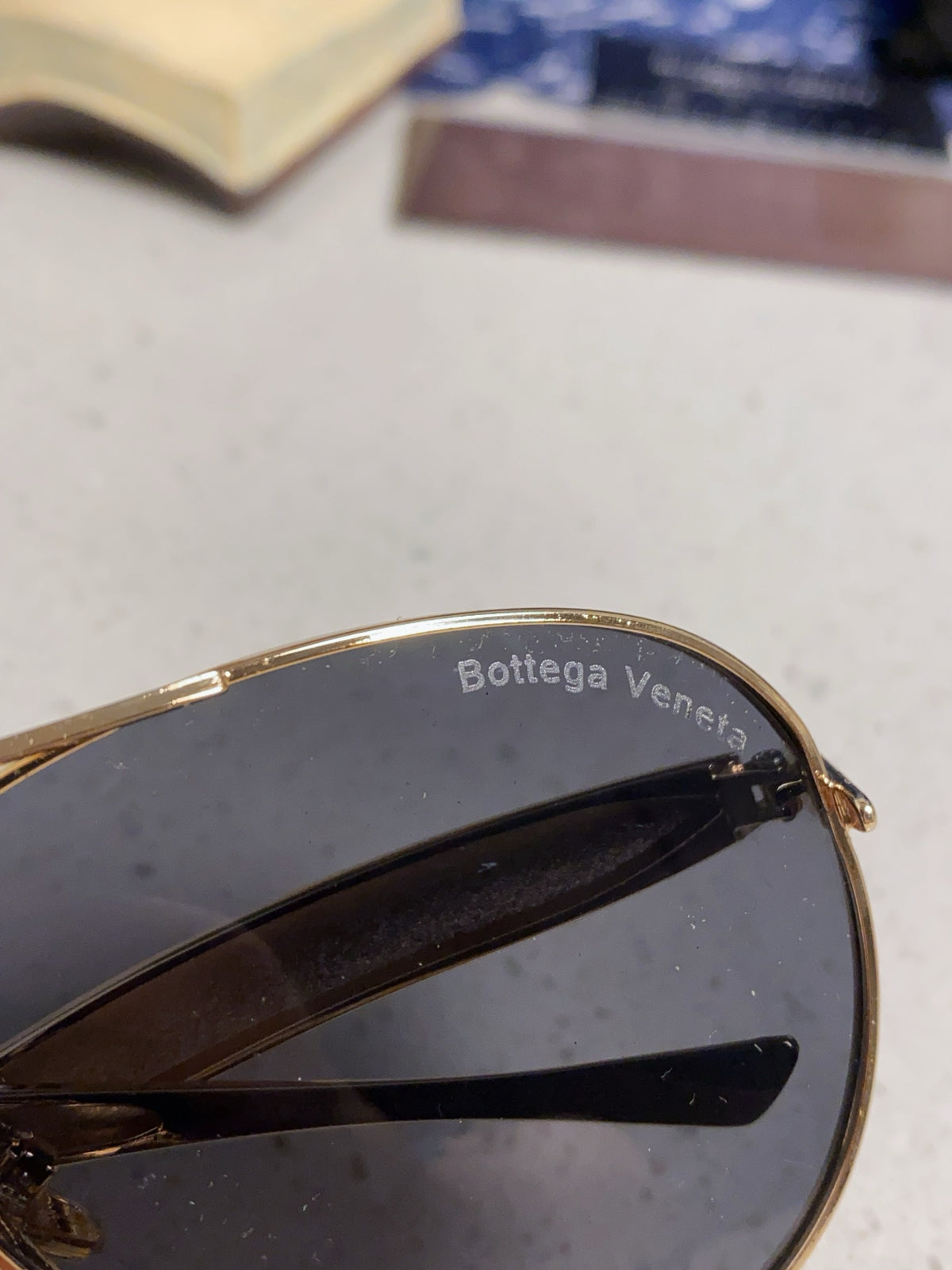 Bottega Veneta Metal Aviator Red Lens Sunglasses for Men & Women - 416429 - detail image 7
