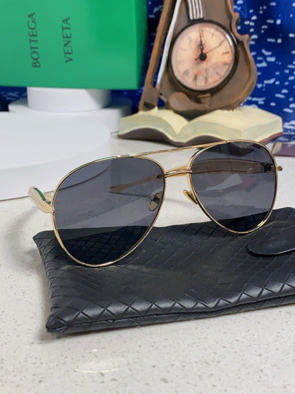Bottega Veneta Metal Aviator Red Lens Sunglasses for Men & Women - 416429 - detail image 10