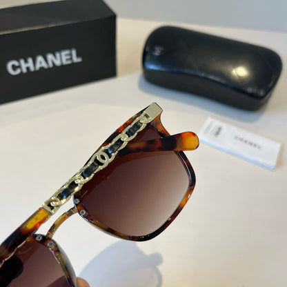 Chanel Oversized Red Lens Sunglasses for Men & Women - detail image 6