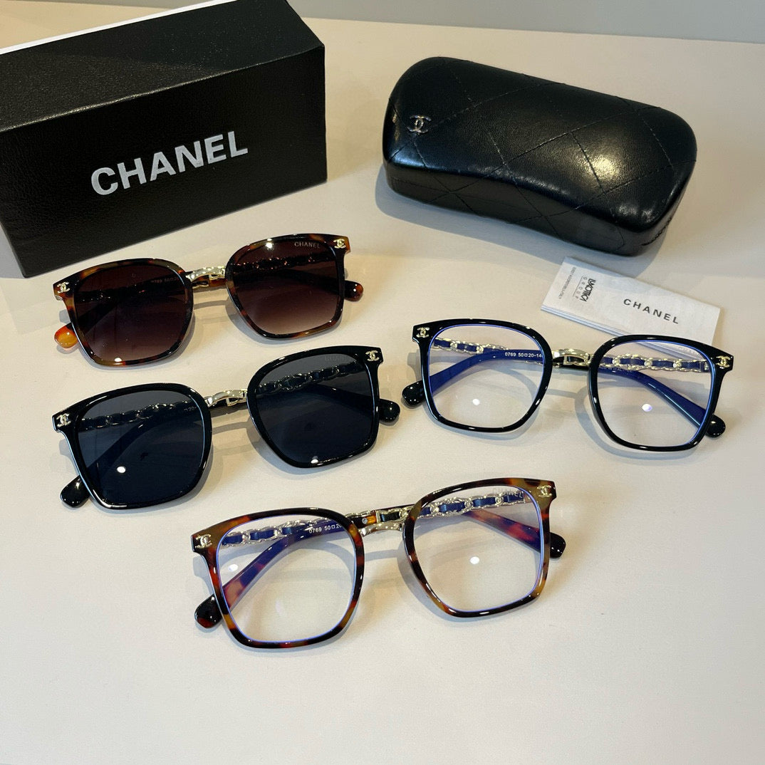 Chanel Oversized Silver Lens Sunglasses for Men & Women - 493478 - detail image 12
