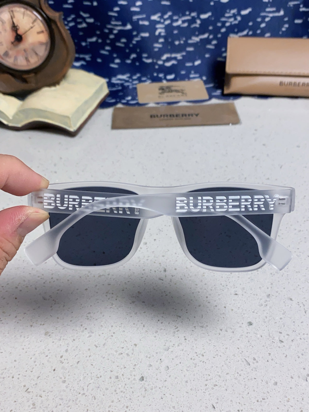 Burberry Fashion Blue Lens Sunglasses for Men & Women - 487419 - detail image 5