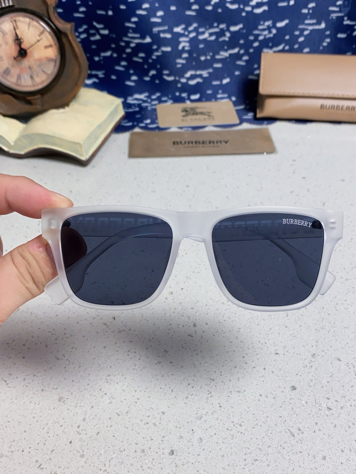 Burberry Fashion Blue Lens Sunglasses for Men & Women - 432512 - detail image 4