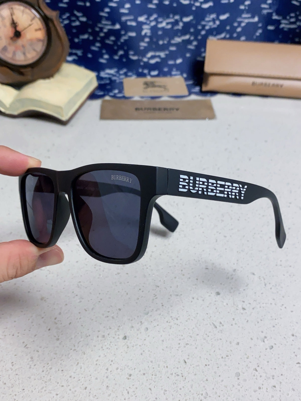 Burberry Fashion Blue Lens Sunglasses for Men & Women - 487422 - detail image 6