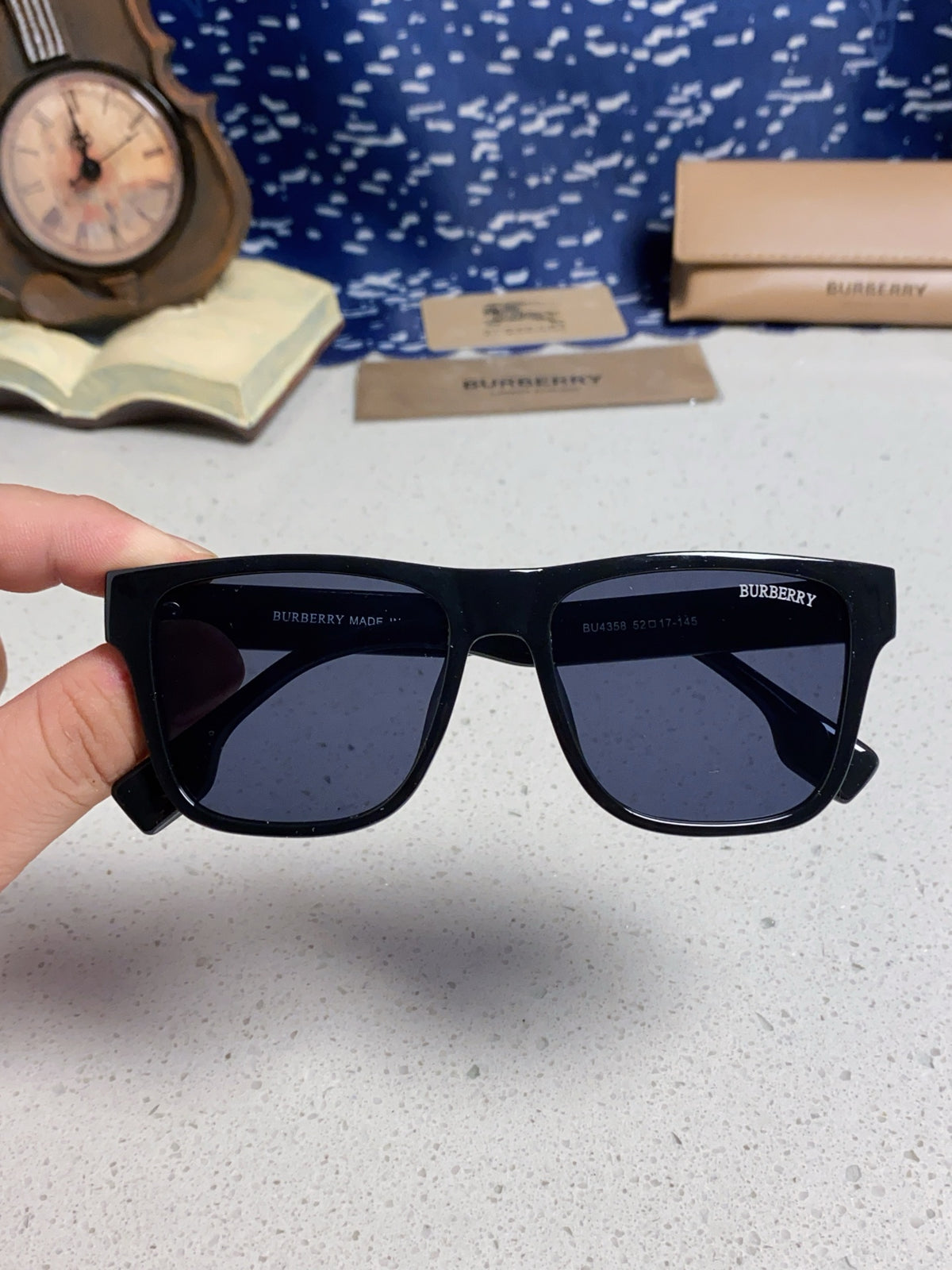 Burberry Fashion Blue Lens Sunglasses for Men & Women - 432514 - detail image 4