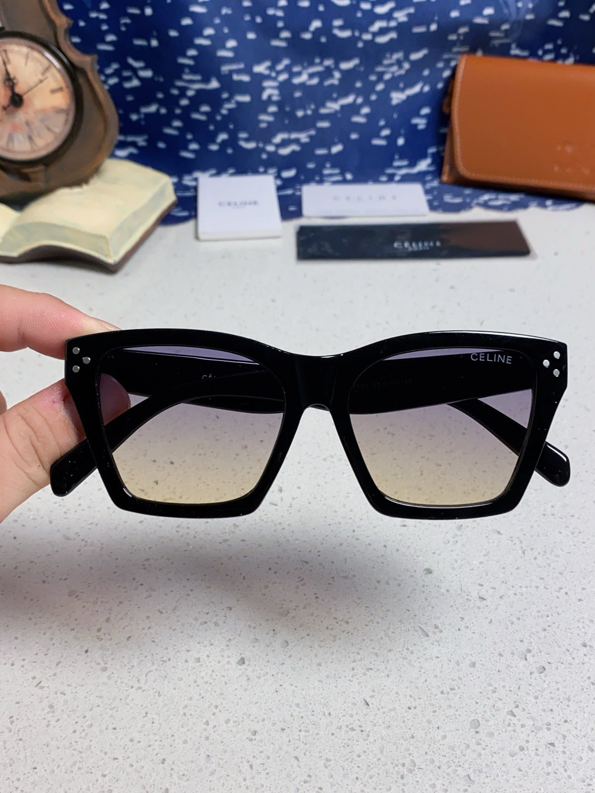 Celine Square Silver Lens Sunglasses for Men & Women - 431937 - detail image 4
