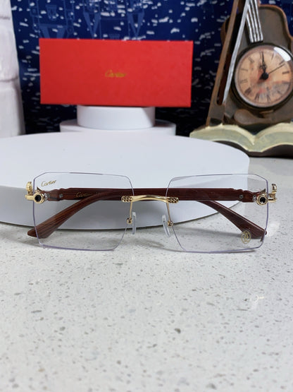 Cartier Lightweight Rimless Silver Lens Sunglasses for Men & Women - 998238 - detail image 9