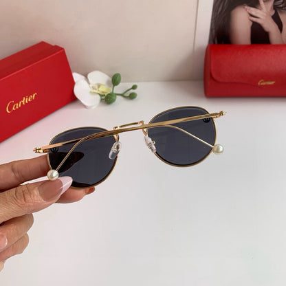 Cartier Round Silver Lens Sunglasses for Men & Women - 998197 - detail image 3