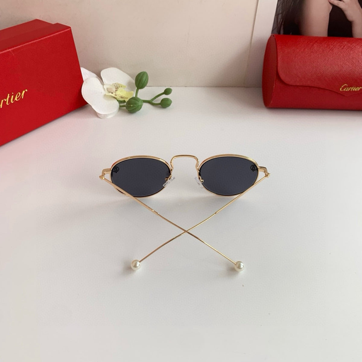 Cartier Round Silver Lens Sunglasses for Men & Women - 358571 - detail image 2