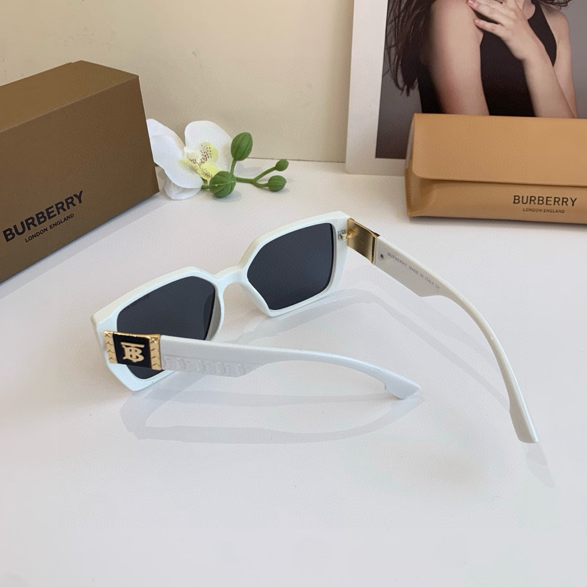 Burberry Fashion Silver Lens Sunglasses for Men & Women - 935118 - detail image 2