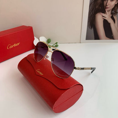 Cartier Aviator Purple Lens Sunglasses for Men & Women - 372198 - detail image 2