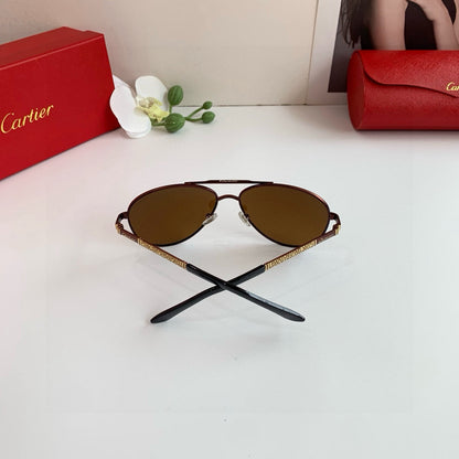 Cartier Aviator Black Lens Sunglasses for Men & Women - 132526 - detail image 5
