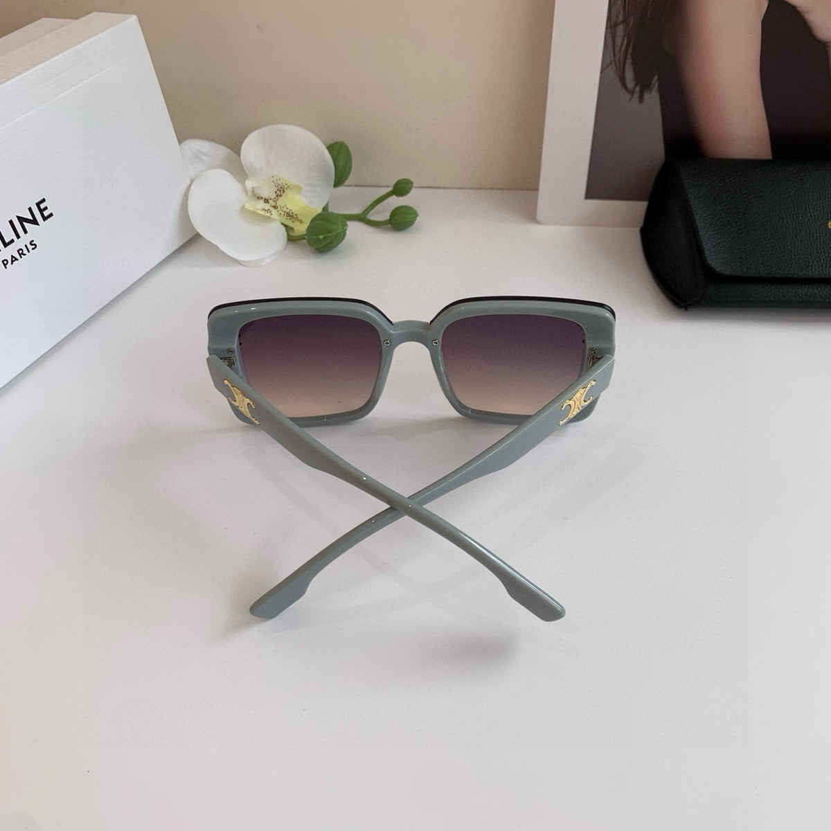 Celine Square Gray Lens Sunglasses for Men & Women - 486933 - detail image 3