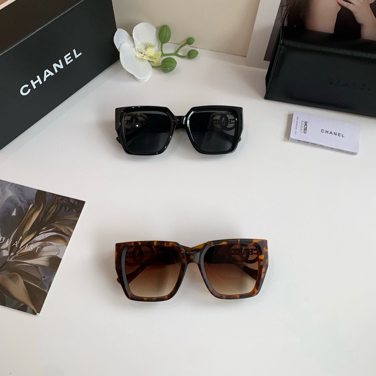 Chanel Square Black Lens Sunglasses for Men & Women - 493615 - detail image 2