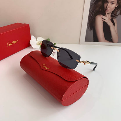 Cartier Square Black Lens Sunglasses for Men & Women - 415944 - detail image 4