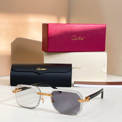 Cartier CT0782S Photochromic Fashion Black Lens Sunglasses for Men & Women