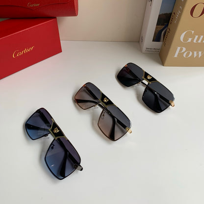 Cartier Square Silver Lens Sunglasses for Men & Women - 372207 - detail image 9