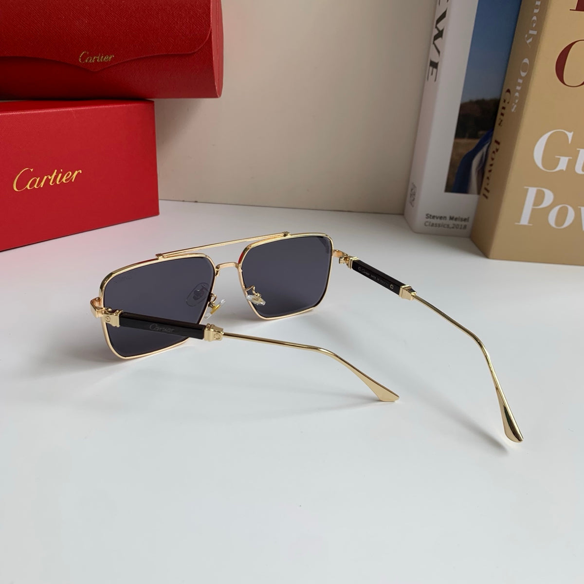 Cartier Metal Fashion Silver Lens Sunglasses for Men & Women - 132533 - detail image 8