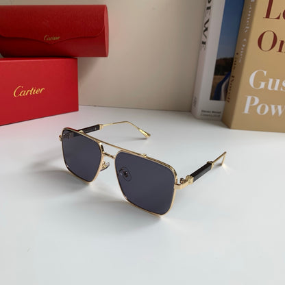 Cartier Metal Fashion Silver Lens Sunglasses for Men & Women - 382837 - detail image 2