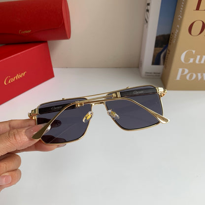 Cartier Metal Fashion Silver Lens Sunglasses for Men & Women - 132533 - detail image 9
