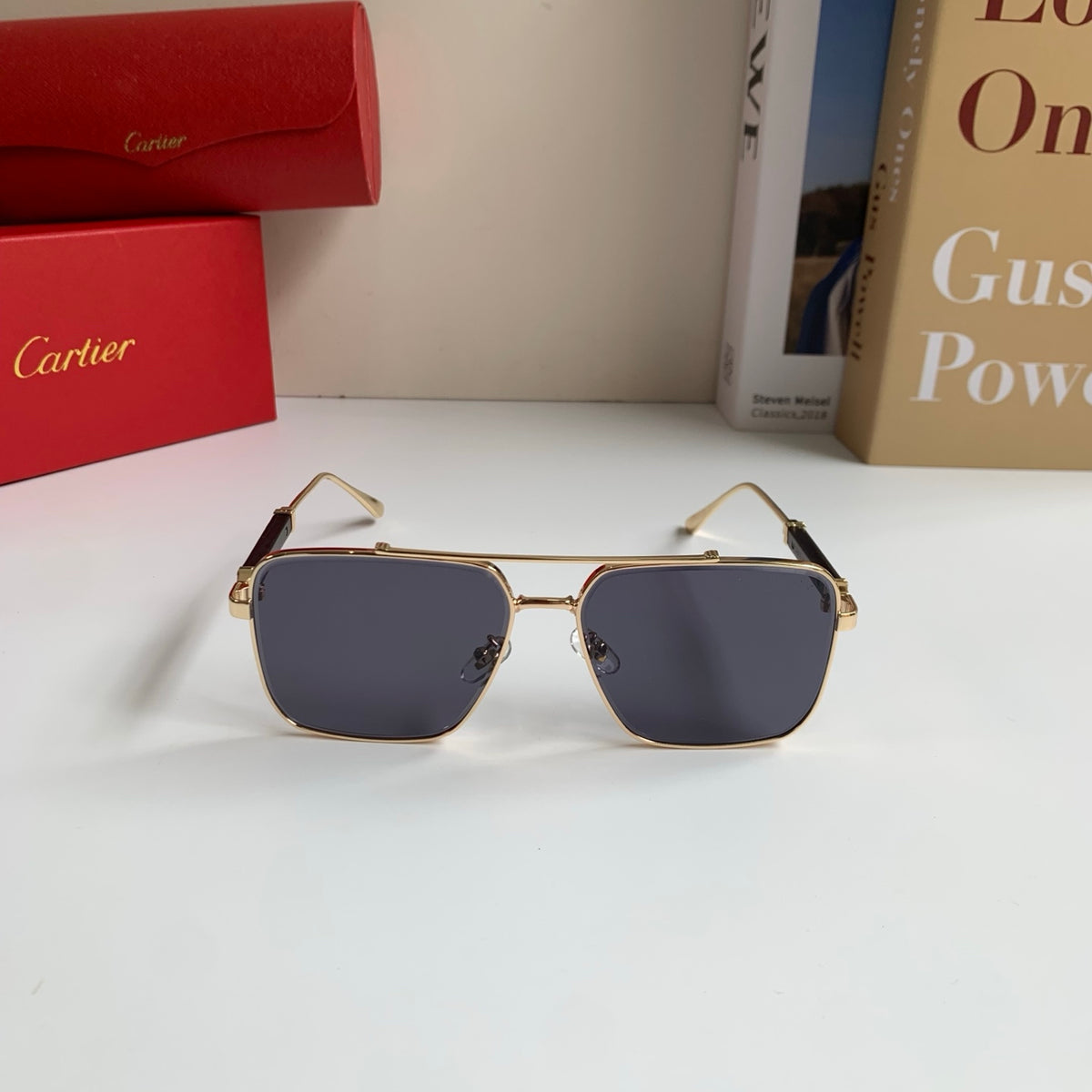 Cartier Metal Fashion Silver Lens Sunglasses for Men & Women - 132533 - detail image 4