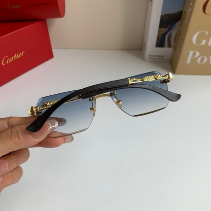 Cartier Lightweight Rimless Silver Lens Sunglasses for Men & Women - 399023 - detail image 8