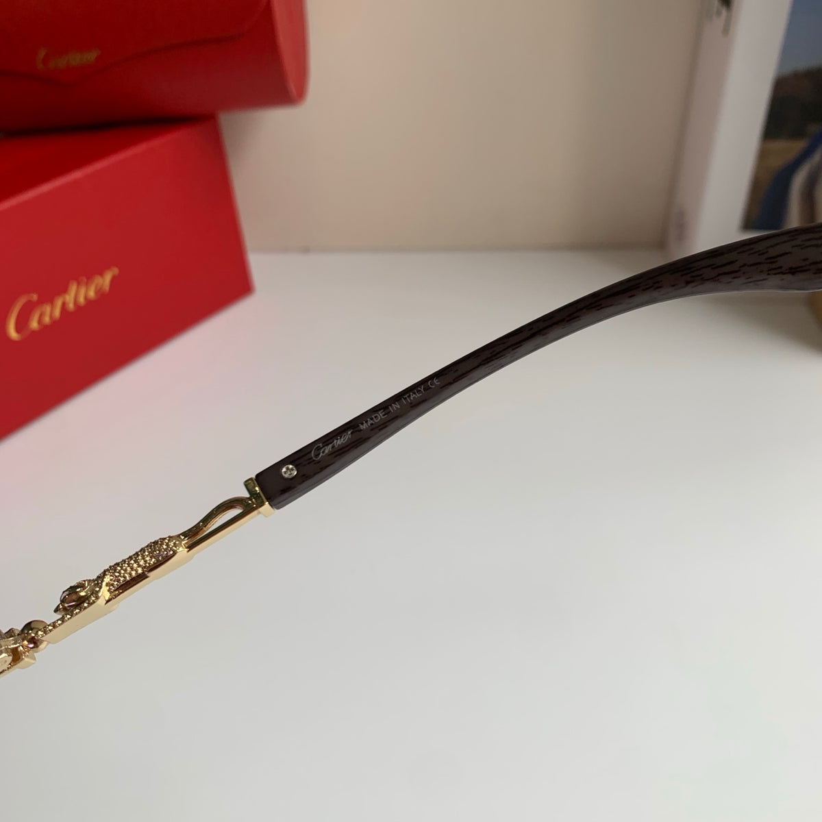 Cartier Lightweight Rimless Silver Lens Sunglasses for Men & Women - 399024 - detail image 7