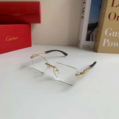 Cartier Lightweight Rimless Silver Lens Sunglasses for Men & Women - 399024 - detail image 2