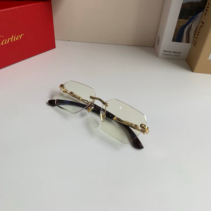 Cartier Lightweight Rimless Silver Lens Sunglasses for Men & Women - 399024 - detail image 5