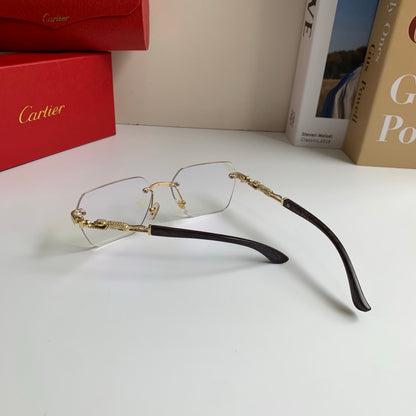 Cartier Lightweight Rimless Silver Lens Sunglasses for Men & Women - 399024 - detail image 9