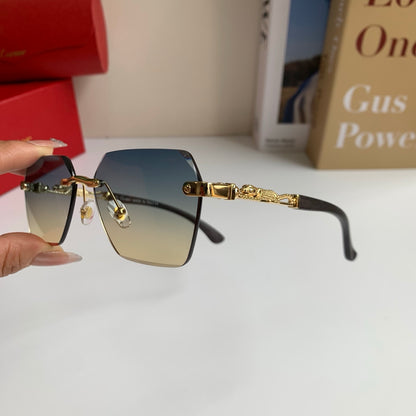 Cartier Lightweight Rimless Silver Lens Sunglasses for Men & Women - 399026 - detail image 6