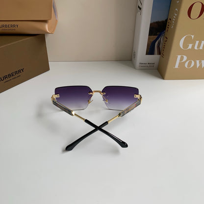 Burberry Metal Square Silver Lens Sunglasses for Men & Women - 416019 - detail image 9