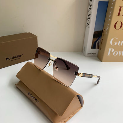 Burberry Metal Square Silver Lens Sunglasses for Men & Women - 416020 - detail image 4