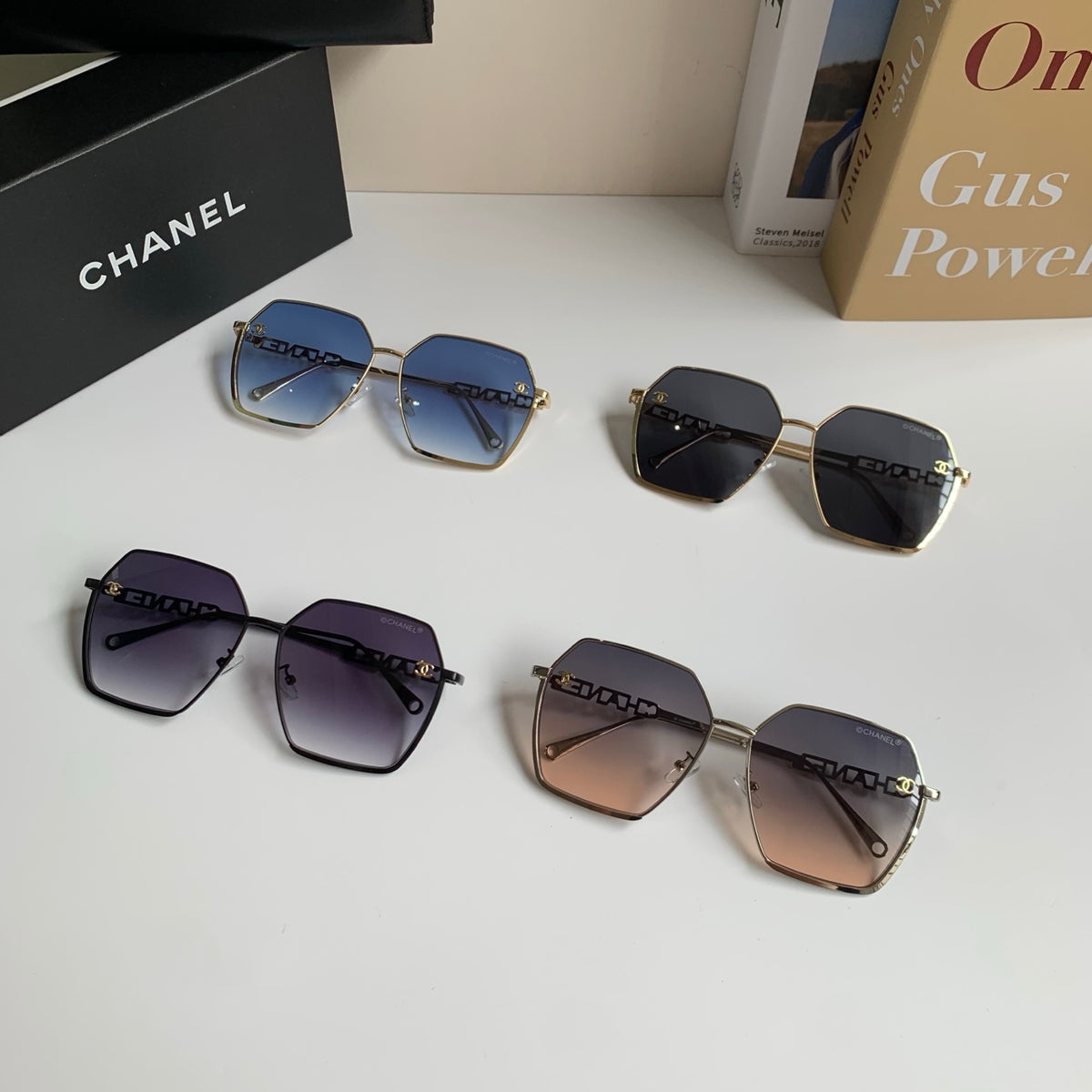 Chanel Metal Fashion Silver Lens Sunglasses for Men & Women - 493516 - detail image 10
