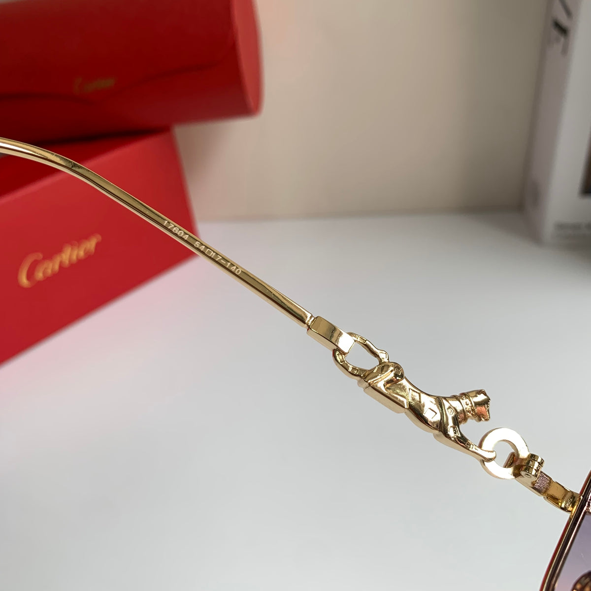 Cartier Metal Square Silver Lens Sunglasses for Men & Women - 415825 - detail image 6