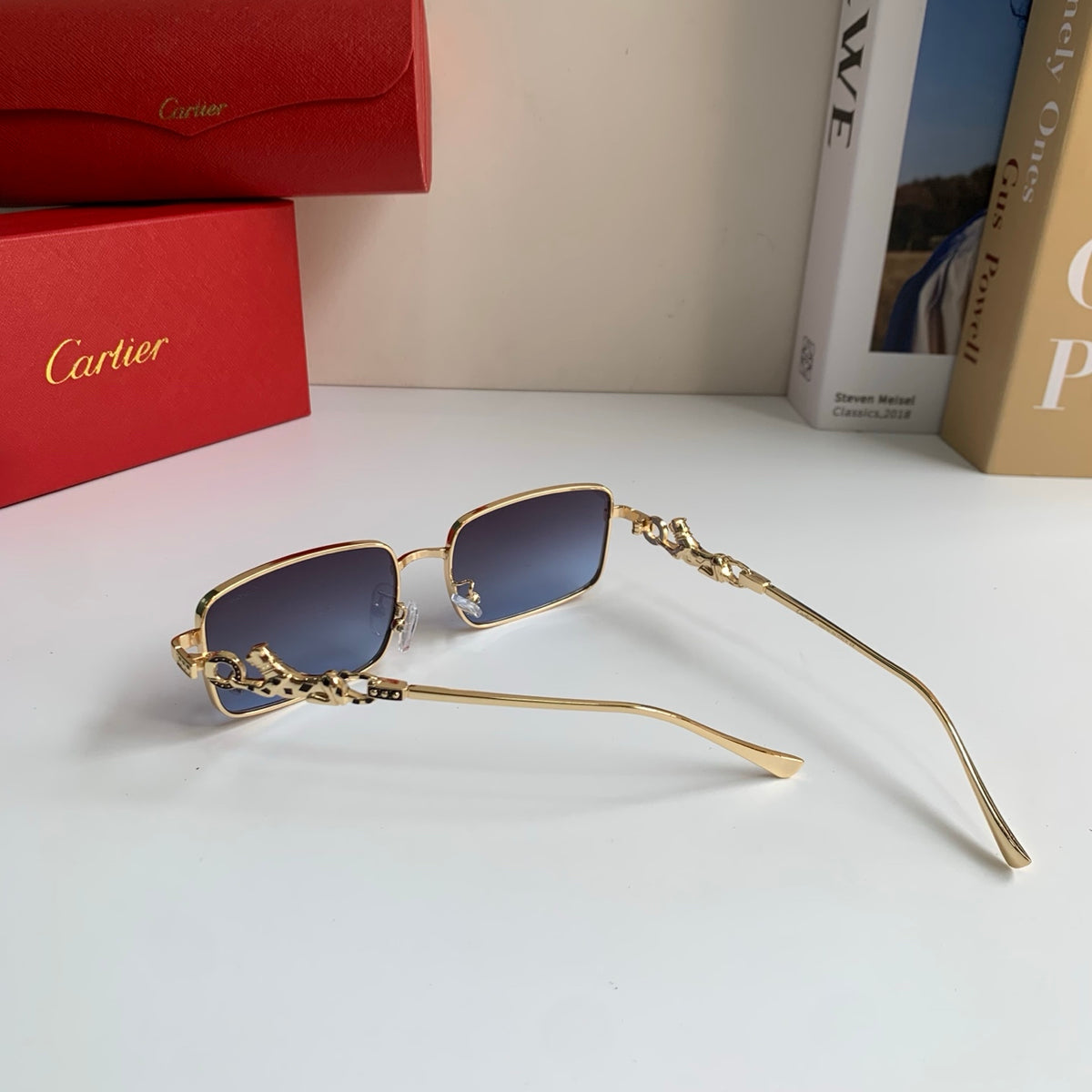 Cartier Metal Square Silver Lens Sunglasses for Men & Women - 158499 - detail image 7