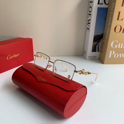 Cartier Metal Square Silver Lens Sunglasses for Men & Women - 415828 - detail image 4