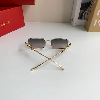 Cartier Metal Square Silver Lens Sunglasses for Men & Women - 415829 - detail image 8