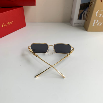 Cartier Metal Square Silver Lens Sunglasses for Men & Women - 158503 - detail image 8