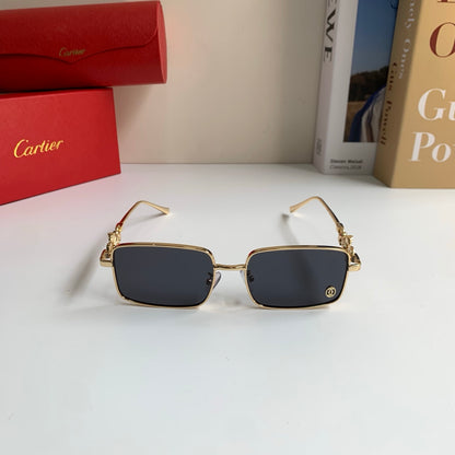 Cartier Metal Square Silver Lens Sunglasses for Men & Women - 158503 - detail image 4