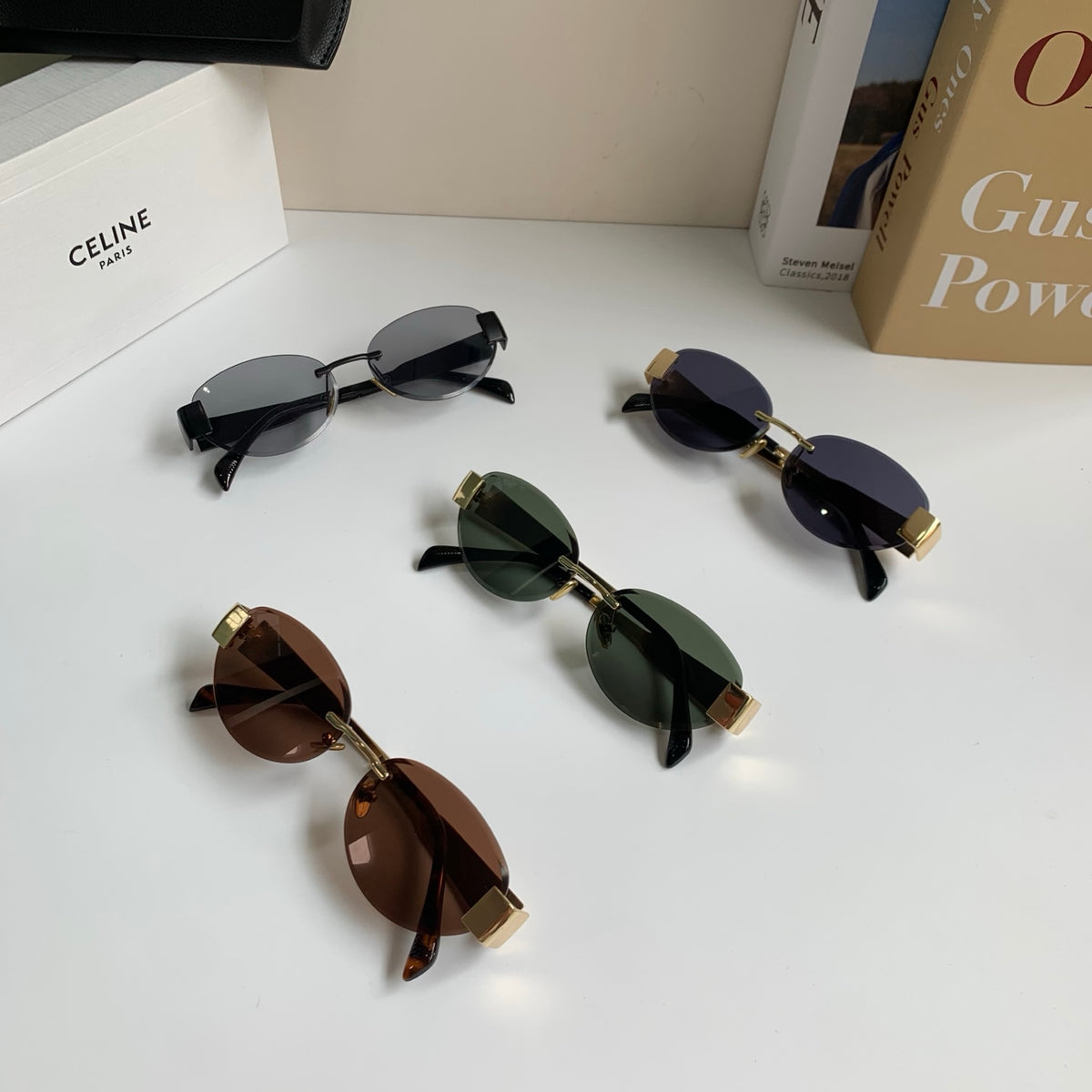 Celine Round Silver Lens Sunglasses for Men & Women - 358280 - detail image 9