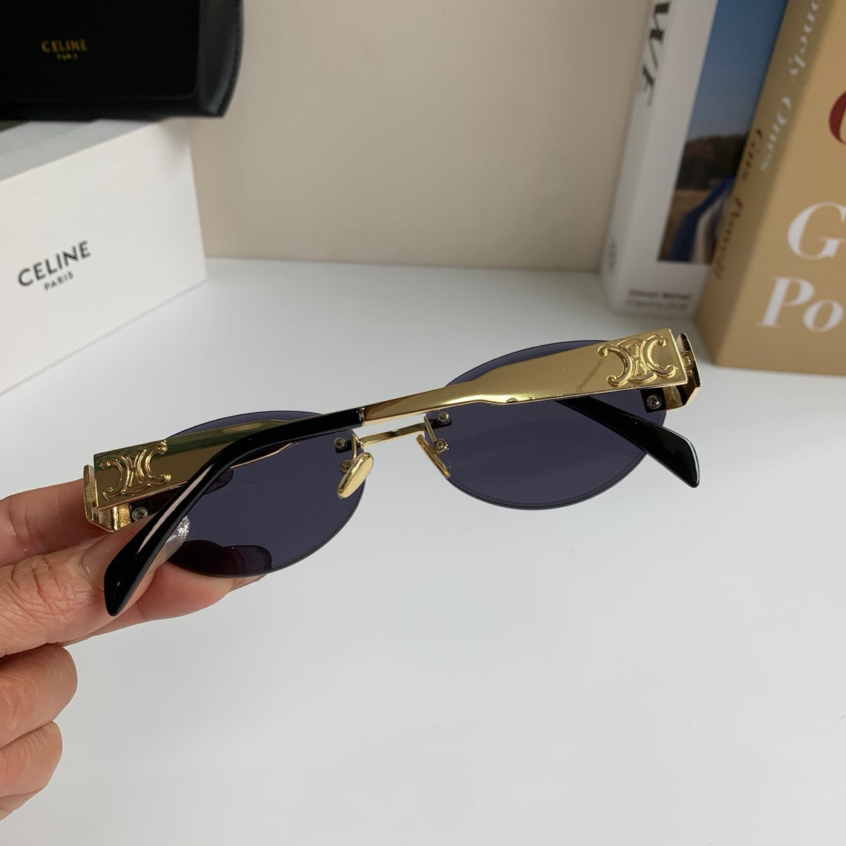 Celine Round Silver Lens Sunglasses for Men & Women - 449245 - detail image 6