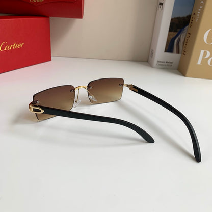 Cartier Fashion Brown Lens Sunglasses for Men & Women - 493649 - detail image 6