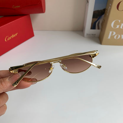 Cartier Cat-Eye Red Lens Sunglasses for Men & Women - detail image 6