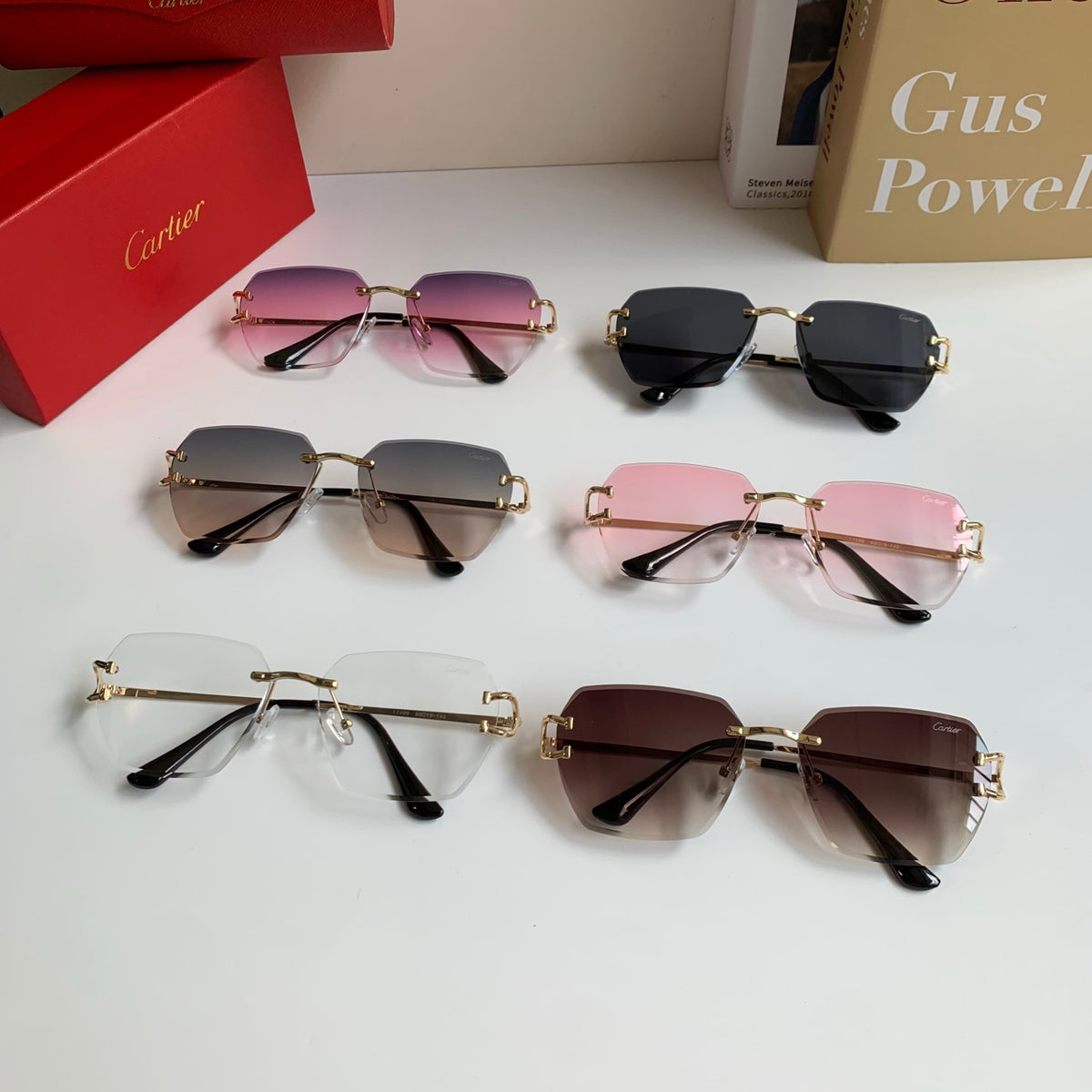 Cartier Fashion Silver Lens Sunglasses for Men & Women - 432223 - detail image 10
