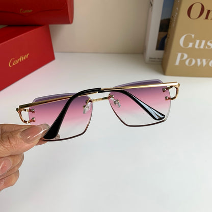 Cartier Fashion Purple Lens Sunglasses for Men & Women - 432224 - detail image 5