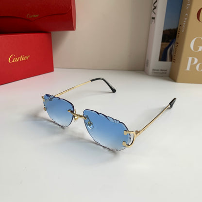 Cartier Fashion Blue Lens Sunglasses for Men & Women - 358564 - detail image 2