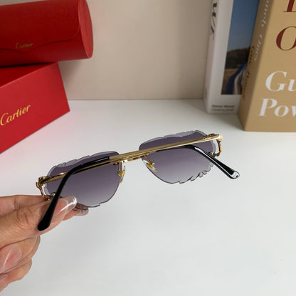 Cartier Fashion Silver Lens Sunglasses for Men & Women - 358566 - detail image 7