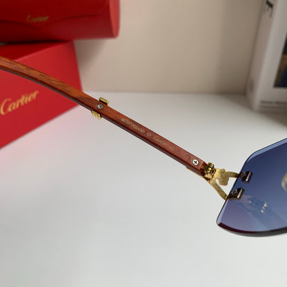 Cartier Fashion Blue Lens Sunglasses for Men & Women - 358501 - detail image 6
