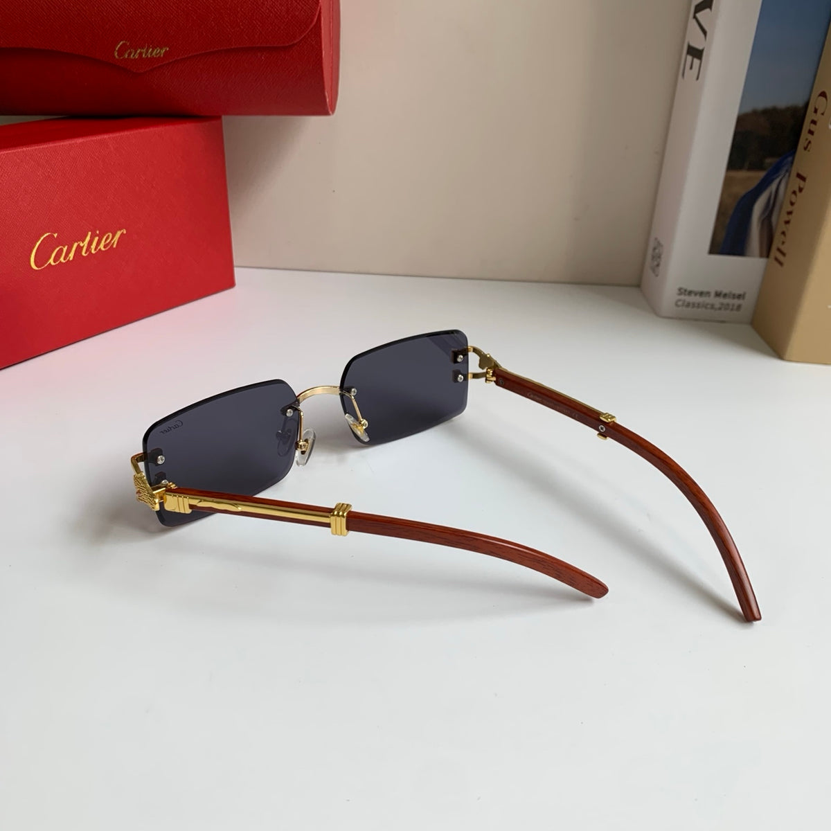 Cartier Fashion Silver Lens Sunglasses for Men & Women - 358502 - detail image 9