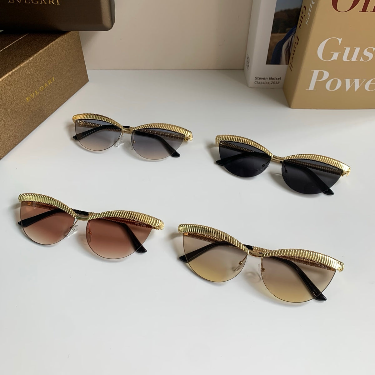 Bottega Veneta Cat-Eye Brown Lens Sunglasses for Men & Women - 372592 - detail image 9